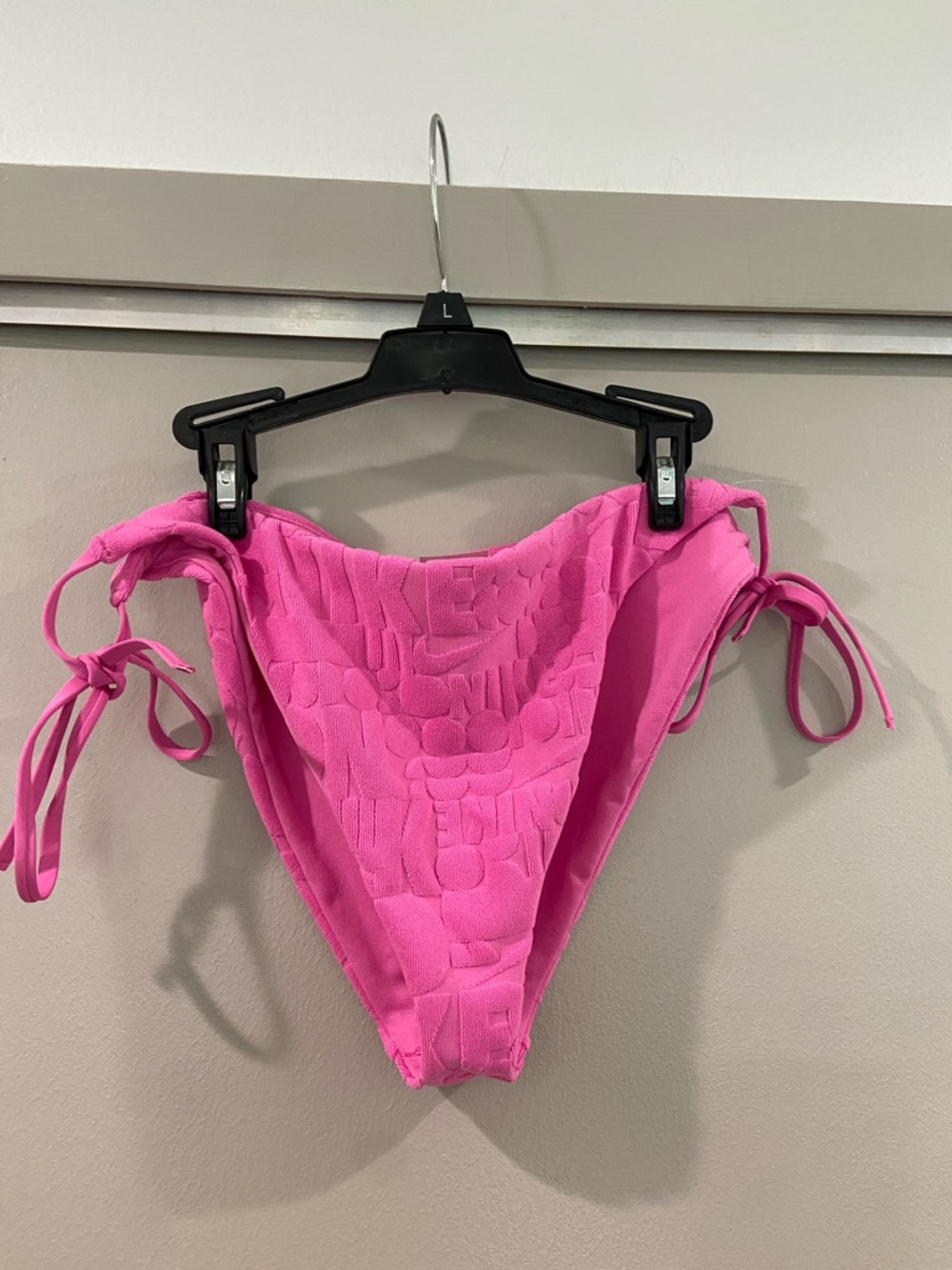 Nike Hot Pink Tie-Side Bikini Bottoms